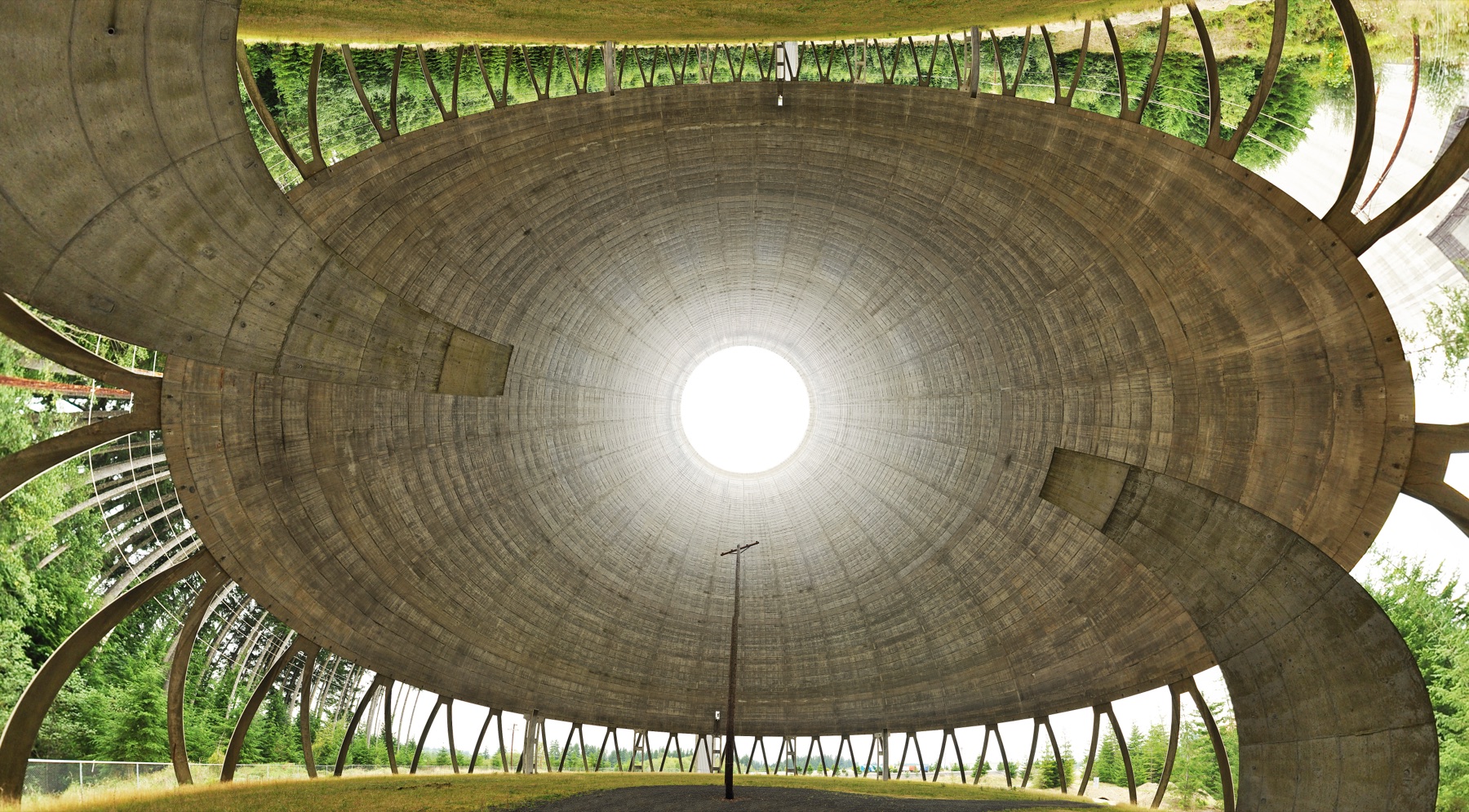 File:Inside an Incomplete Satsop Cooling Tower - Mercator Projection