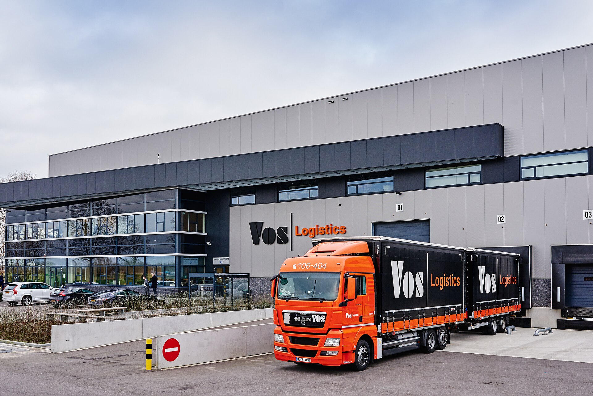 Vos Logistics cargo truck warehouse in Oss, the Netherlands