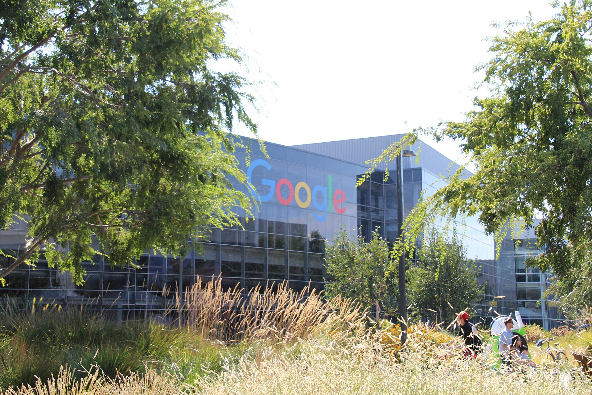 Outside Googleplex in Mountain View, California